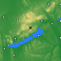 Nearby Forecast Locations - Veszprémfajsz - Kaart