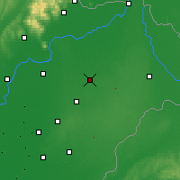 Nearby Forecast Locations - Nyíregyháza - Kaart