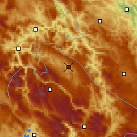 Nearby Forecast Locations - Pljevlja - Kaart