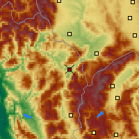 Nearby Forecast Locations - Kukës - Kaart