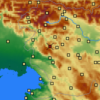 Nearby Forecast Locations - Vojsko - Kaart