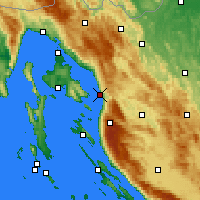 Nearby Forecast Locations - Senj - Kaart