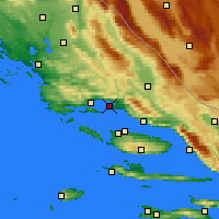 Nearby Forecast Locations - Split - Kaart