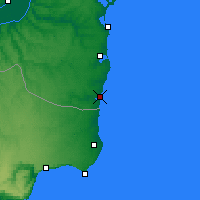 Nearby Forecast Locations - Mangalia - Kaart