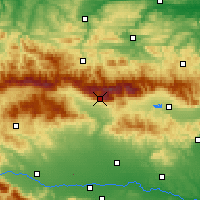Nearby Forecast Locations - Botev Peak - Kaart