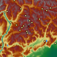 Nearby Forecast Locations - Tre Valli - Kaart