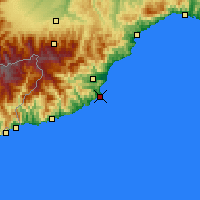 Nearby Forecast Locations - Alassio - Kaart