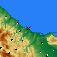Nearby Forecast Locations - Termoli - Kaart