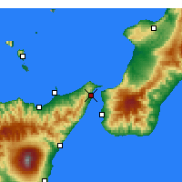 Nearby Forecast Locations - Messina - Kaart