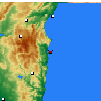 Nearby Forecast Locations - Arbatax - Kaart