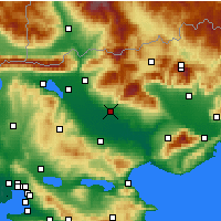 Nearby Forecast Locations - Serres - Kaart