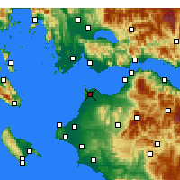 Nearby Forecast Locations - Araxos - Kaart