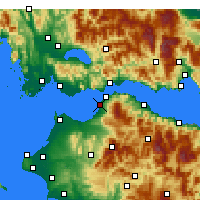 Nearby Forecast Locations - Patras - Kaart