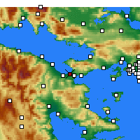 Nearby Forecast Locations - Korinthe - Kaart
