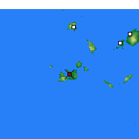 Nearby Forecast Locations - Adamantas - Kaart