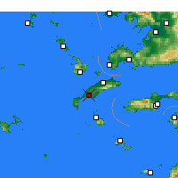 Nearby Forecast Locations - Kos - Kaart