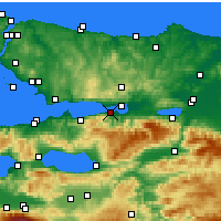 Nearby Forecast Locations - Gölcük - Kaart