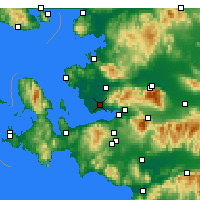 Nearby Forecast Locations - Çiğli - Kaart