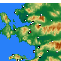 Nearby Forecast Locations - Gaziemir - Kaart