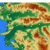 Nearby Forecast Locations - Aydın - Kaart