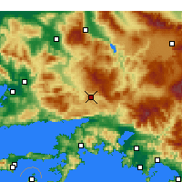 Nearby Forecast Locations - Muğla - Kaart