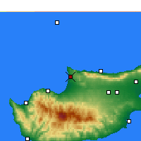 Nearby Forecast Locations - Akdeniz - Kaart
