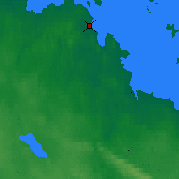 Nearby Forecast Locations - Kolezhma - Kaart