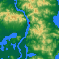 Nearby Forecast Locations - Bogorodskoe - Kaart