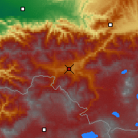 Nearby Forecast Locations - Achaltsiche - Kaart