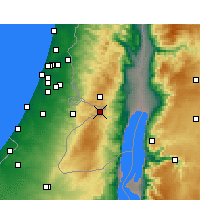 Nearby Forecast Locations - Jeruzalem - Kaart