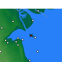 Nearby Forecast Locations - Failakah Island - Kaart