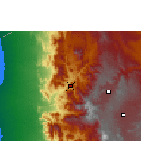 Nearby Forecast Locations - Hajjah - Kaart