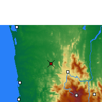 Nearby Forecast Locations - Kurunegala - Kaart