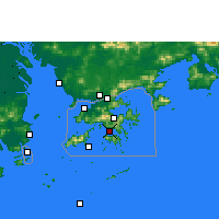 Nearby Forecast Locations - Hongkong - Kaart