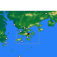 Nearby Forecast Locations - Sha Tin - Kaart