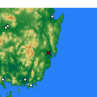 Nearby Forecast Locations - Ulsan - Kaart