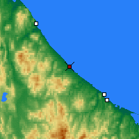 Nearby Forecast Locations - Ōmu - Kaart