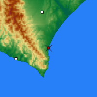 Nearby Forecast Locations - Hiroo - Kaart