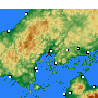 Nearby Forecast Locations - Hiroshima - Kaart
