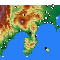 Nearby Forecast Locations - Mishima - Kaart