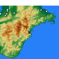 Nearby Forecast Locations - Owase - Kaart