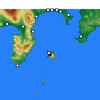 Nearby Forecast Locations - Oshima - Kaart