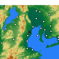Nearby Forecast Locations - Yokkaichi - Kaart