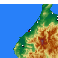 Nearby Forecast Locations - Komatsu - Kaart