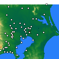 Nearby Forecast Locations - Shimofusa - Kaart