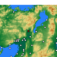 Nearby Forecast Locations - Kyoto - Kaart