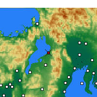 Nearby Forecast Locations - Hikone - Kaart
