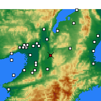 Nearby Forecast Locations - Nara - Kaart
