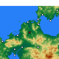 Nearby Forecast Locations - Iizuka - Kaart