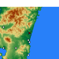 Nearby Forecast Locations - Nyutabaru - Kaart